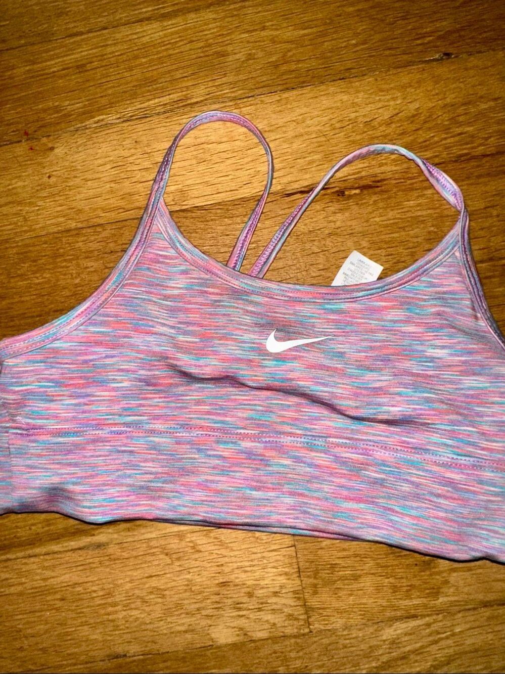 Girls Nike Bra small Purple Multicolor Sports Bra Dri-Fit Training Gym